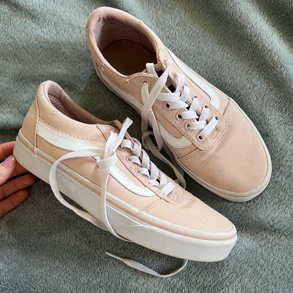 pink vans! only worn a few times.